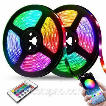 Діодна Стрічка 50/50 RGB блютуз 1323 фото